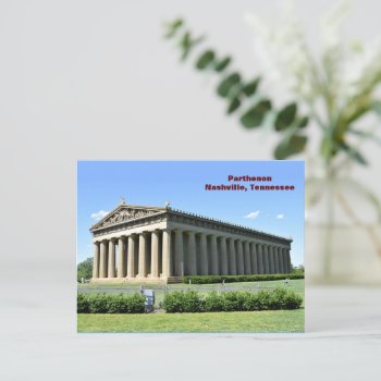 Parthenon Nashville  Tennessee Postcard by paul68 at Zazzle