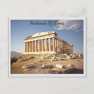 Parthenon Of Athens Postcard