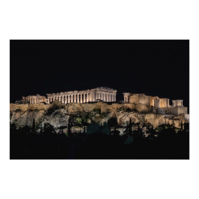 Parthenon on Acropolis Hill, Athens, Greece Photo Print (Front)