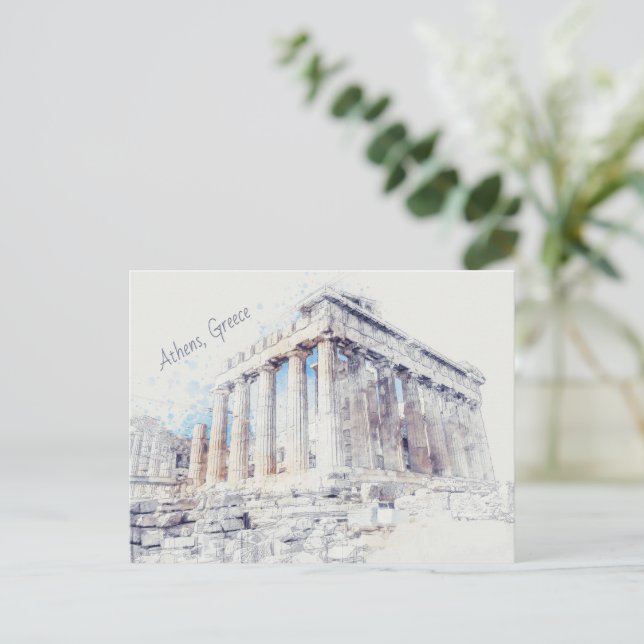 Parthenon Postcard – Ancient Athens Greece (Standing Front)