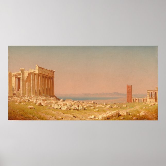 Parthenon Ruins - Sanford Gifford Fine Art Poster (Front)