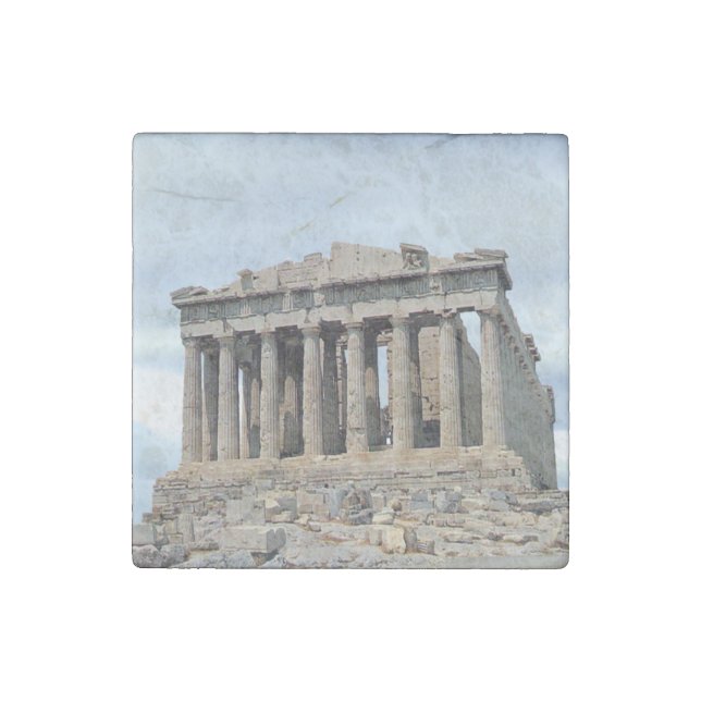 Parthenon Stone Magnet (Front)