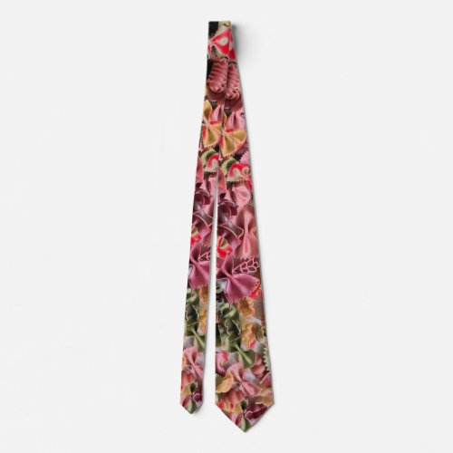 PARTI_COLORED TEXTILE SURFACE BOW DESIGN NECK TIE