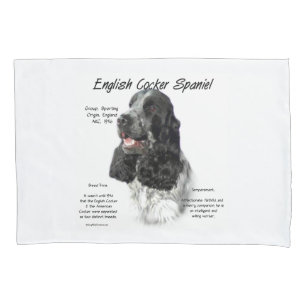 Parti English Cocker Spaniel History Pillow Case