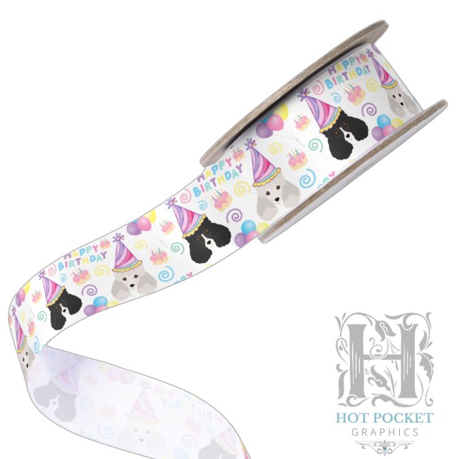 Parti Poodle Satin Ribbon (Creator Uploaded)