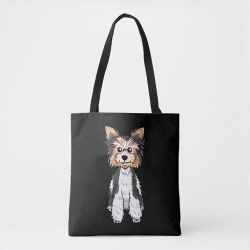 Parti Yorkie Cute Art Tote Bag