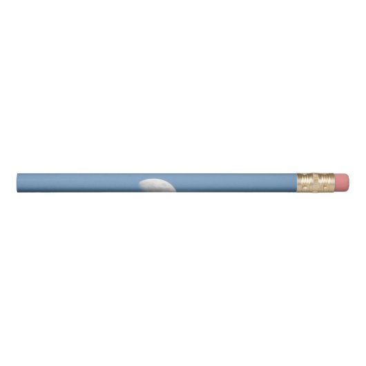 Partial Moon and a Clear Blue Sky Pencil (Rotated 270)