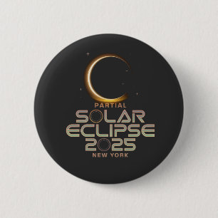 Partial Solar Eclipse 2025 Astronomy Event  Button