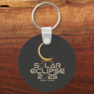 Partial Solar Eclipse 2025 Astronomy Event  Keychain