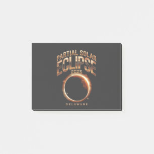 Partial Solar Eclipse 2025 Astronomy Event Post-it Notes