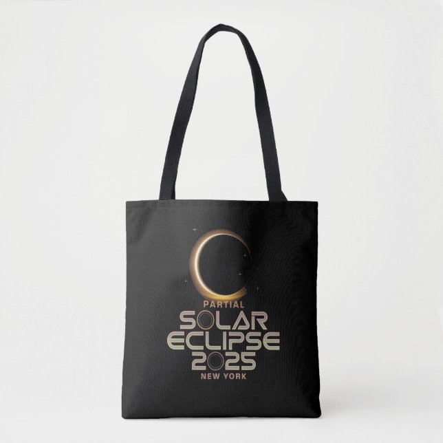 Partial Solar Eclipse 2025 Astronomy Event  Tote Bag (Front)