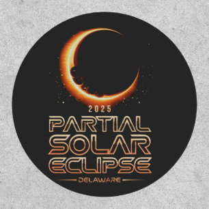 Partial Solar Eclipse New Jersey 2025 Patch