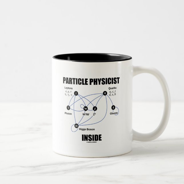 Particle Physicist Inside (Standard Model Higgs) Two-Tone Coffee Mug (Right)