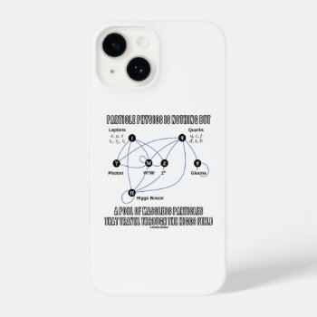 Particle Physics Is Nothing But A Pool Of Massless Iphone 14 Case by wordsunwords at Zazzle