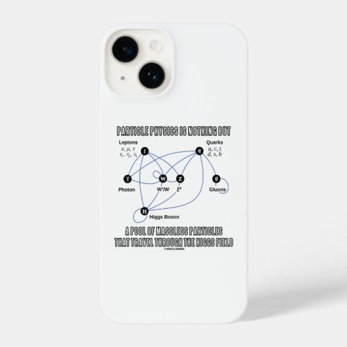 Particle Physics Is Nothing But A Pool Of Massless iPhone 14 Case