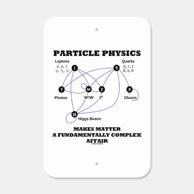 Particle Physics Makes Matter A Fundamentally Metal Sign (Front)