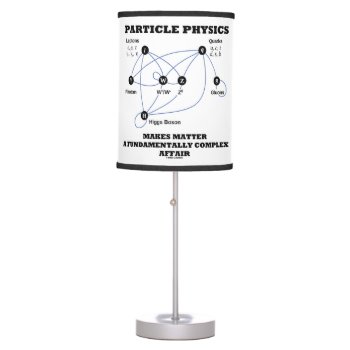 Particle Physics Makes Matter A Fundamentally Table Lamp by wordsunwords at Zazzle