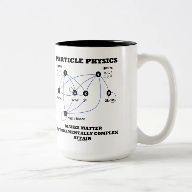 Particle Physics Makes Matter A Fundamentally Two-Tone Coffee Mug | Zazzle