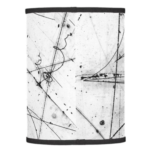 Particle physics tracks lamp shade (Back)