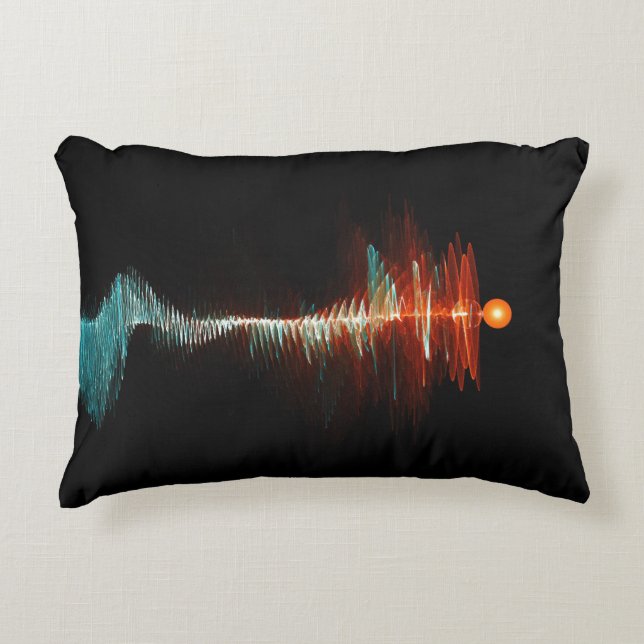 Particle-Wave Duality Accent Pillow (Front)