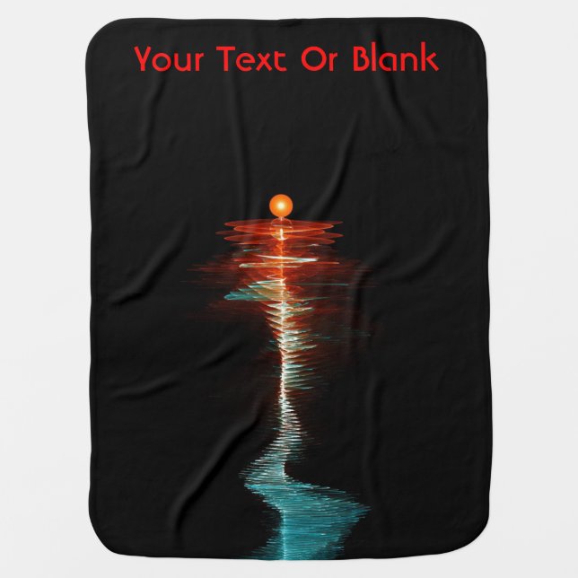 Particle-Wave Duality Baby Blanket (Front)