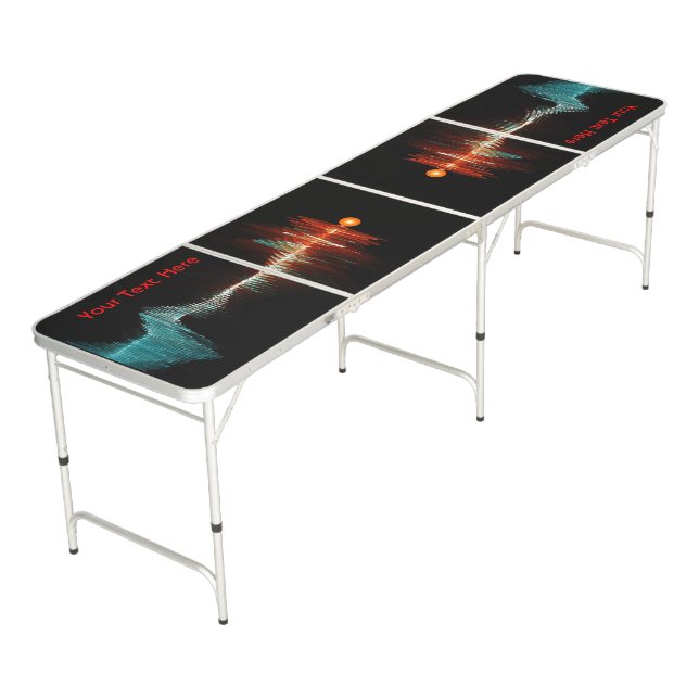 Particle-Wave Duality Beer Pong Table (Angled)