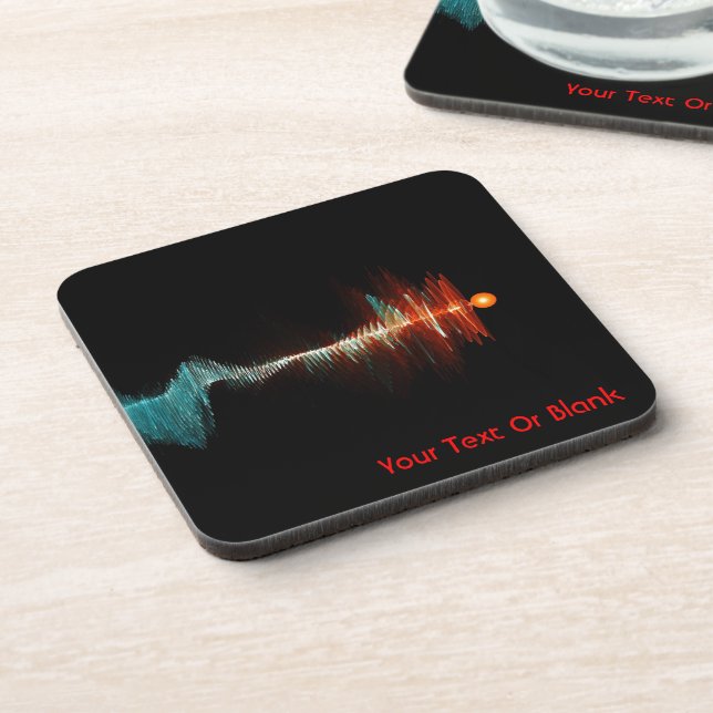 Particle-Wave Duality Beverage Coaster (Left Side)