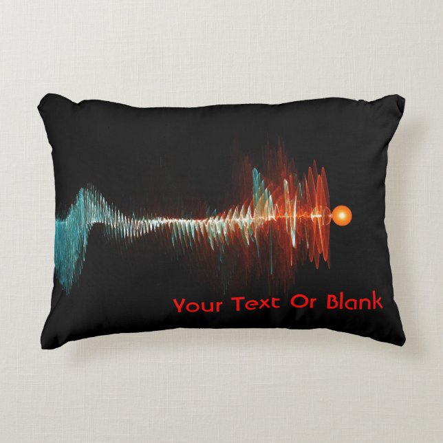 Particle-Wave Duality Decorative Pillow (Front)