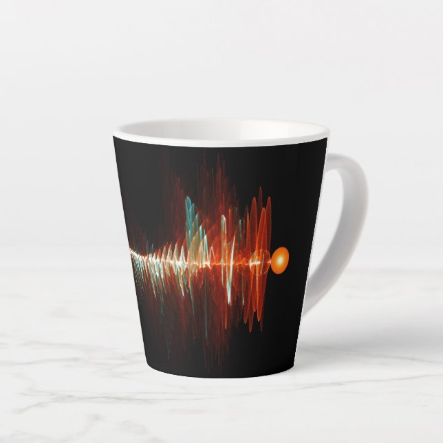 Particle-Wave Duality Latte Mug (Right Angle)