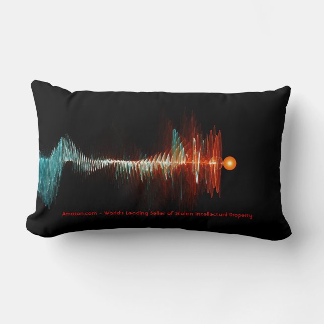 Particle-Wave Duality Lumbar Pillow (Front)