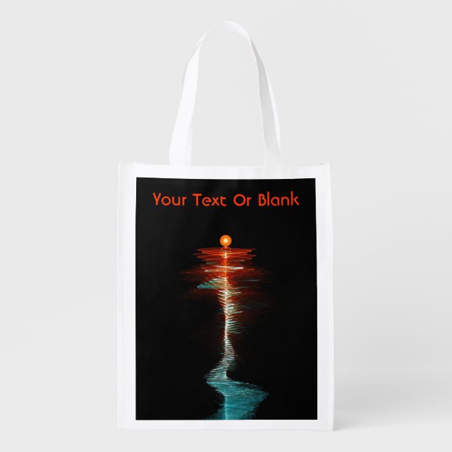Particle-Wave Duality Reusable Grocery Bag (Front)