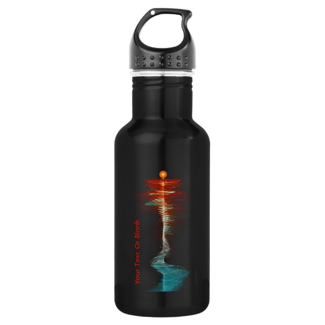 Particle-Wave Duality Stainless Steel Water Bottle (Front)