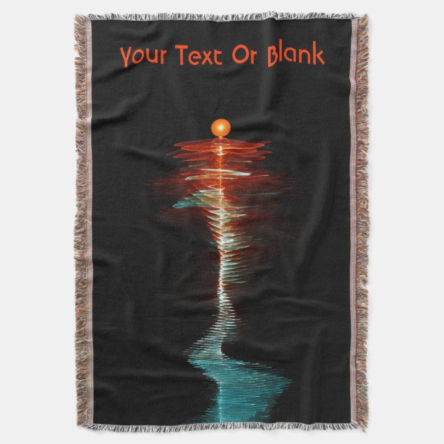 Particle-Wave Duality Throw Blanket (Front Vertical)
