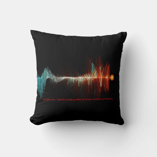 Particle-Wave Duality Throw Pillow (Front)