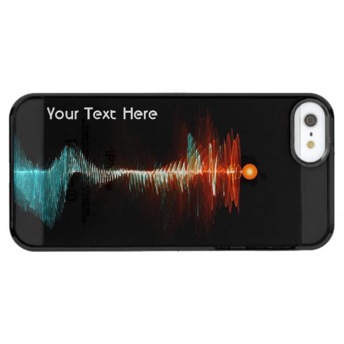 Particle_Wave Duality Clear iPhone SE55s Case