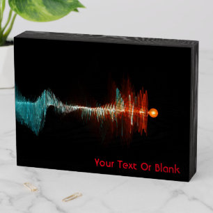 Particle-Wave Duality Wooden Box Sign