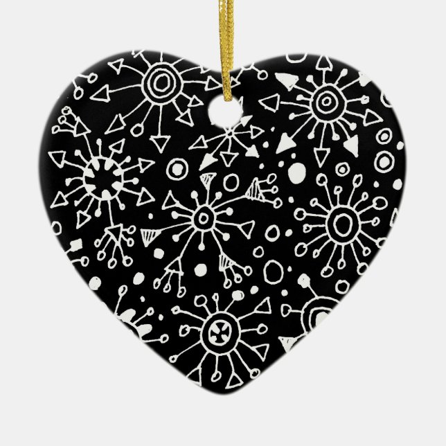 Particles Ceramic Ornament (Front)