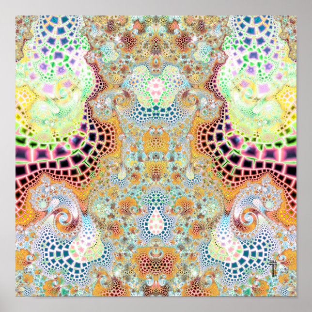 Particularized Dreamtime Variation 3 (12 by 12) Poster (Front)