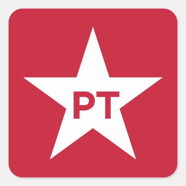 Partido dos Trabalhadores Square Sticker (Front)