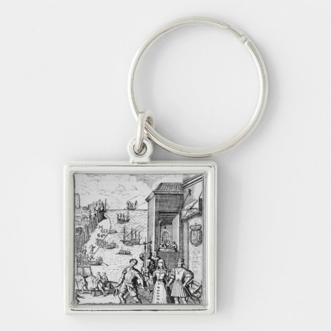 Parting of Columbus with Ferdinand and Keychain (Front)