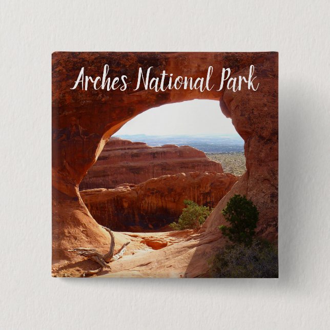 Partition Arch at Arches National Park Button (Front)
