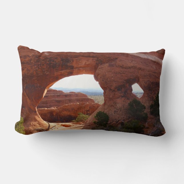Partition Arch at Arches National Park Lumbar Pillow (Front)