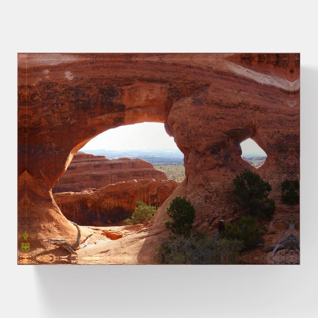 Partition Arch at Arches National Park Paperweight (Front)