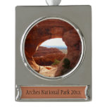 Partition Arch at Arches National Park Silver Plated Banner Ornament