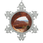 Partition Arch at Arches National Park Snowflake Pewter Christmas Ornament