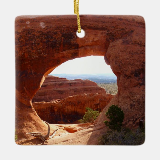 Partition Arch I at Arches National Park Ceramic Ornament (Front)