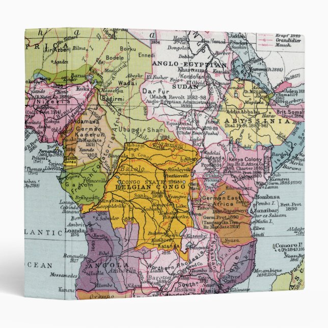 PARTITIONED AFRICA, 1914 BINDER (Front/Spine)