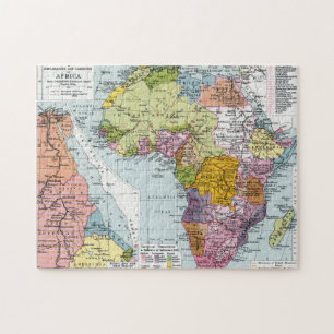 PARTITIONED AFRICA, 1914 JIGSAW PUZZLE