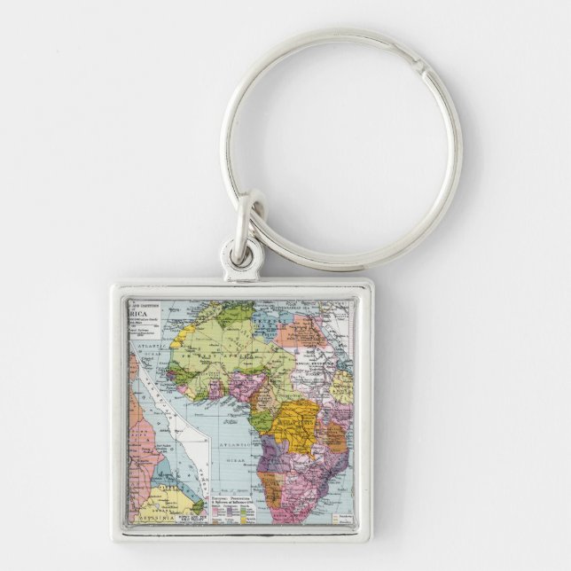 PARTITIONED AFRICA, 1914 KEYCHAIN (Front)