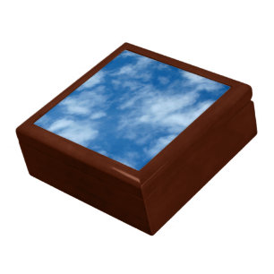 Partly Cloudy Blue Sky Photo Gift Box